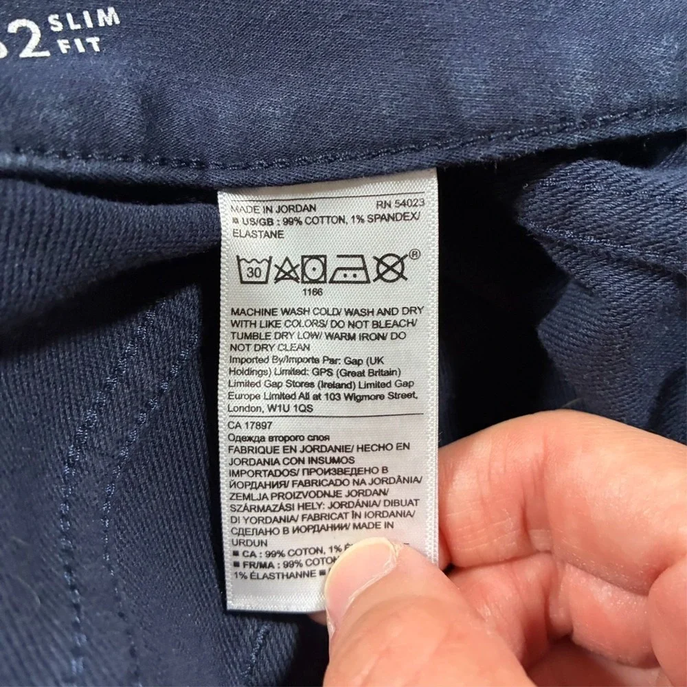 Banana Republic Traveler Slim Fit Pants Mens‎ 33x32 Navy Stretch Casual Low Rise